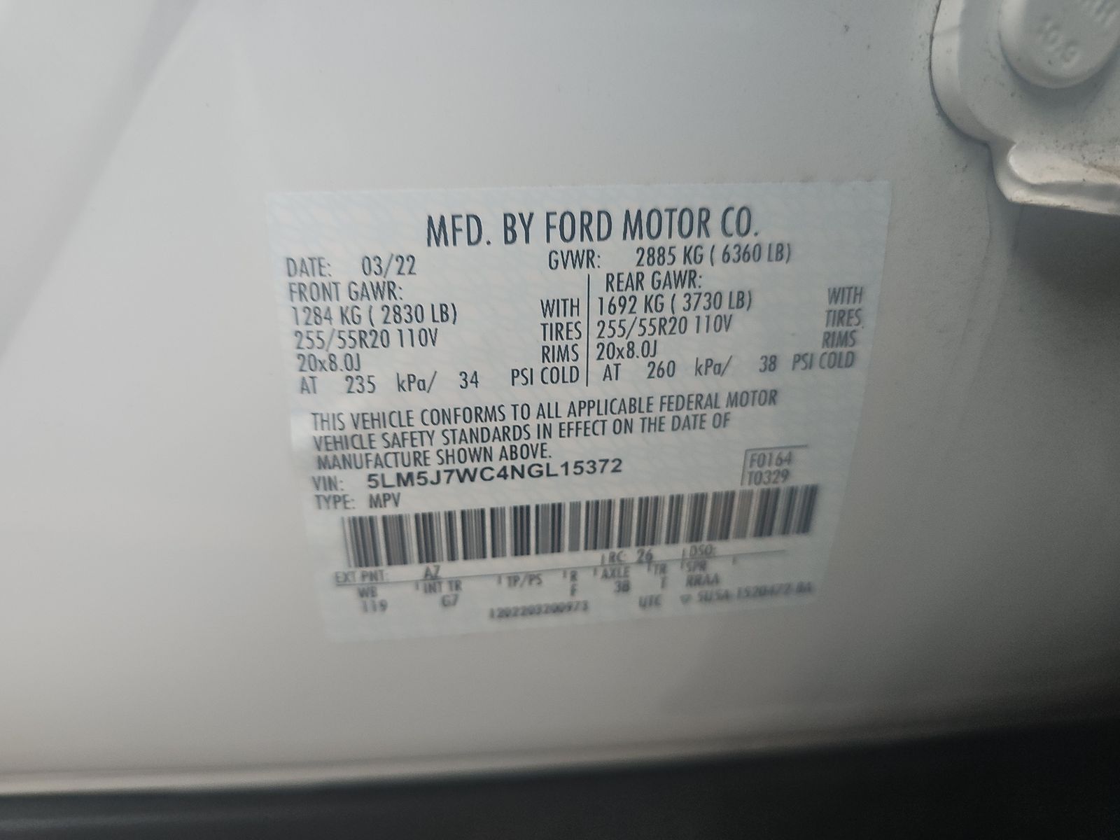 2022 Lincoln Aviator Reserve RWD