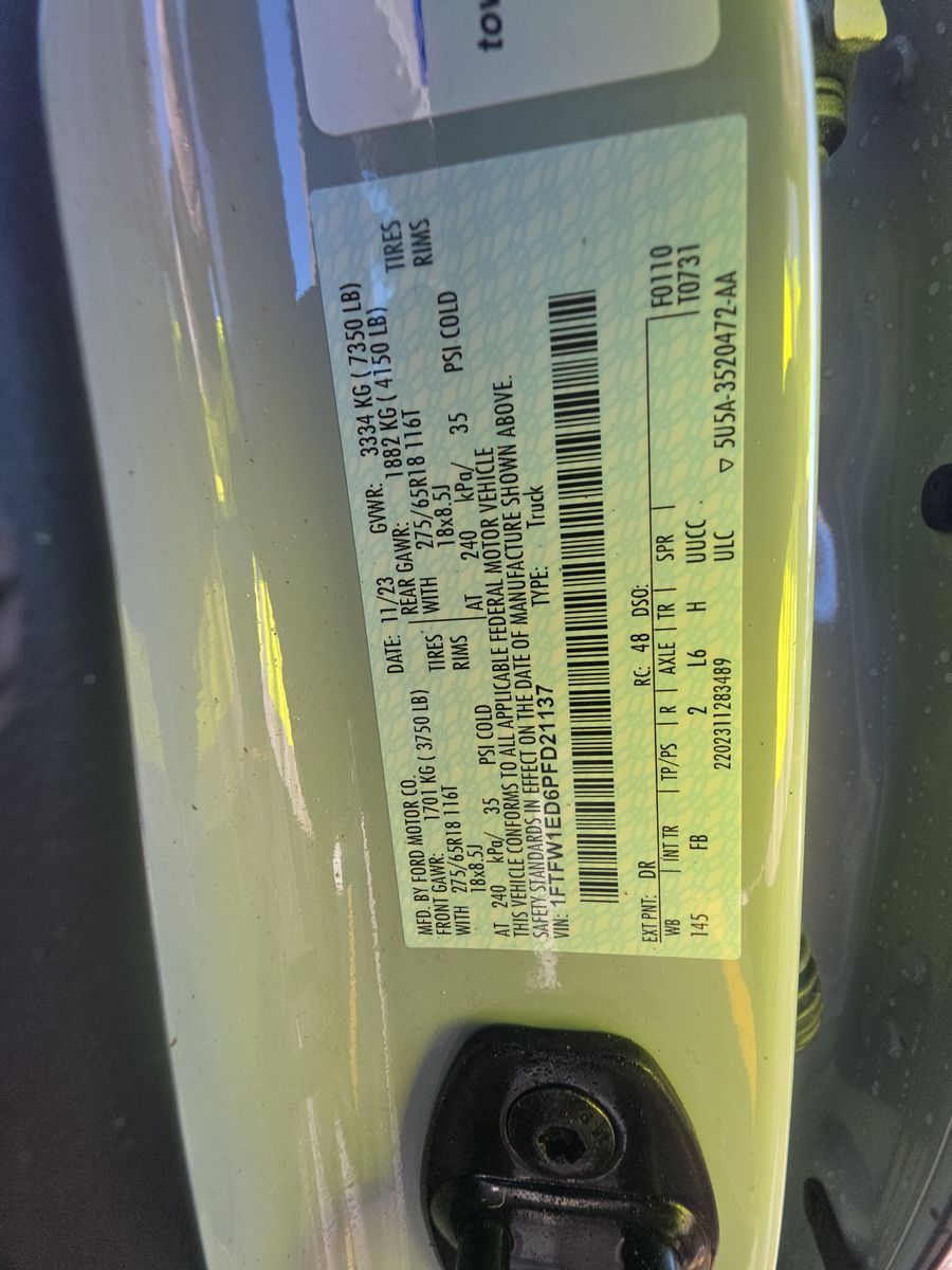 2023 Ford F-150 Hybrid XLT AWD