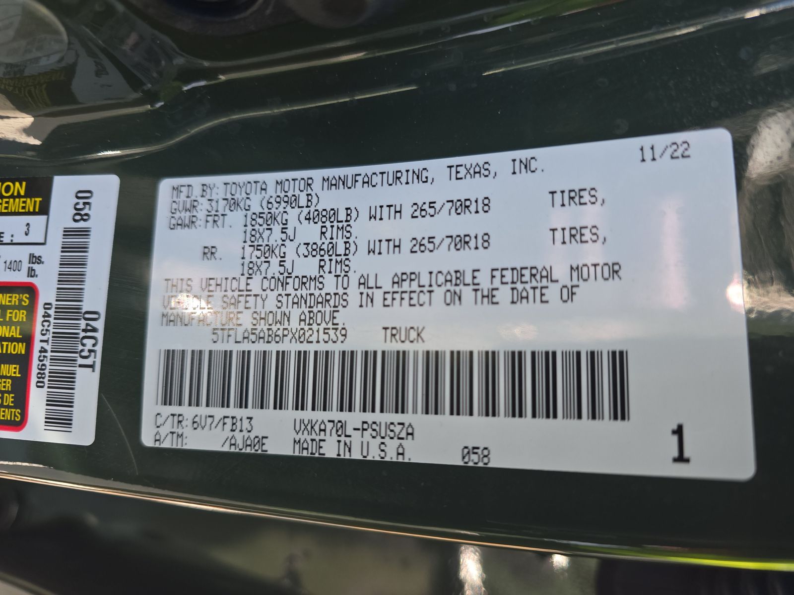 2023 Toyota Tundra SR5 RWD