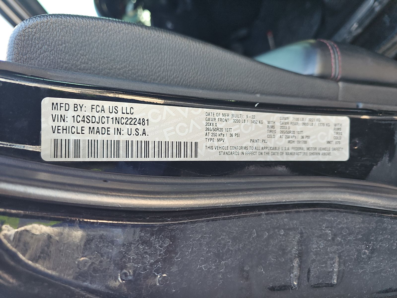 2022 Dodge Durango R/T AWD