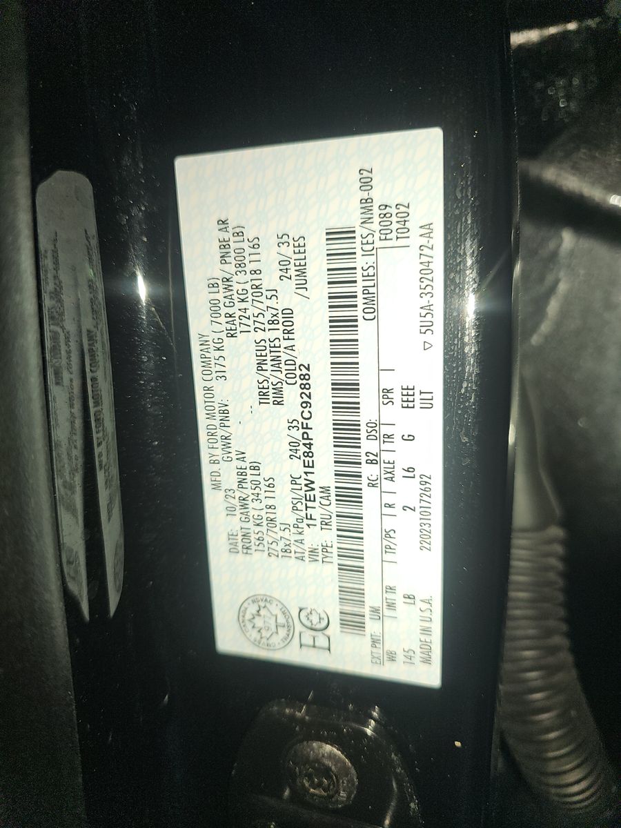 2023 Ford F-150 Tremor AWD