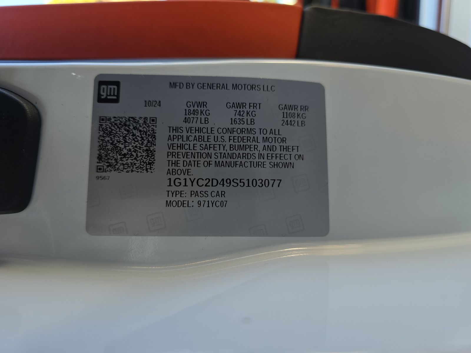 2025 Chevrolet Corvette Stingray RWD