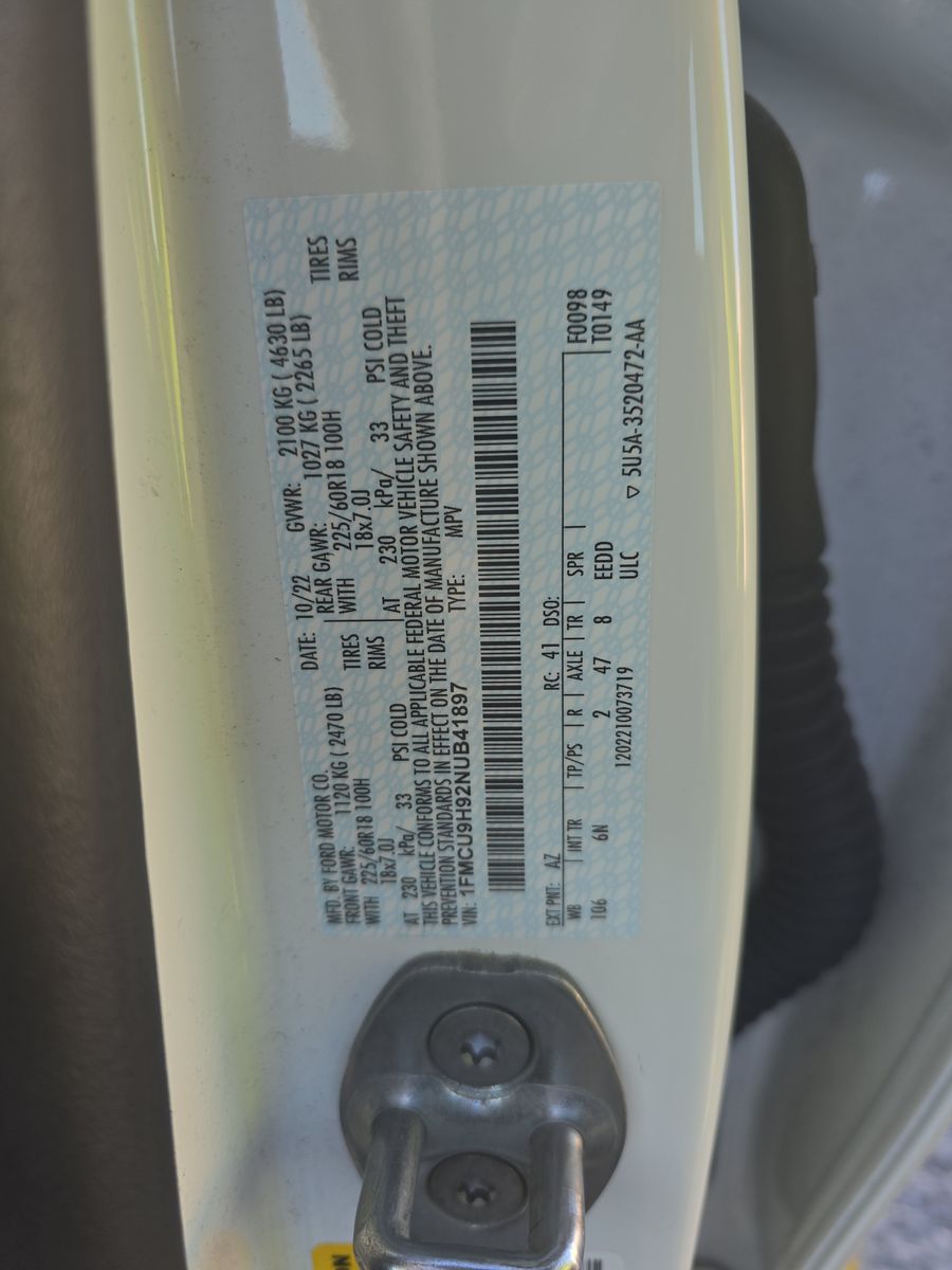 2022 Ford Escape SEL AWD