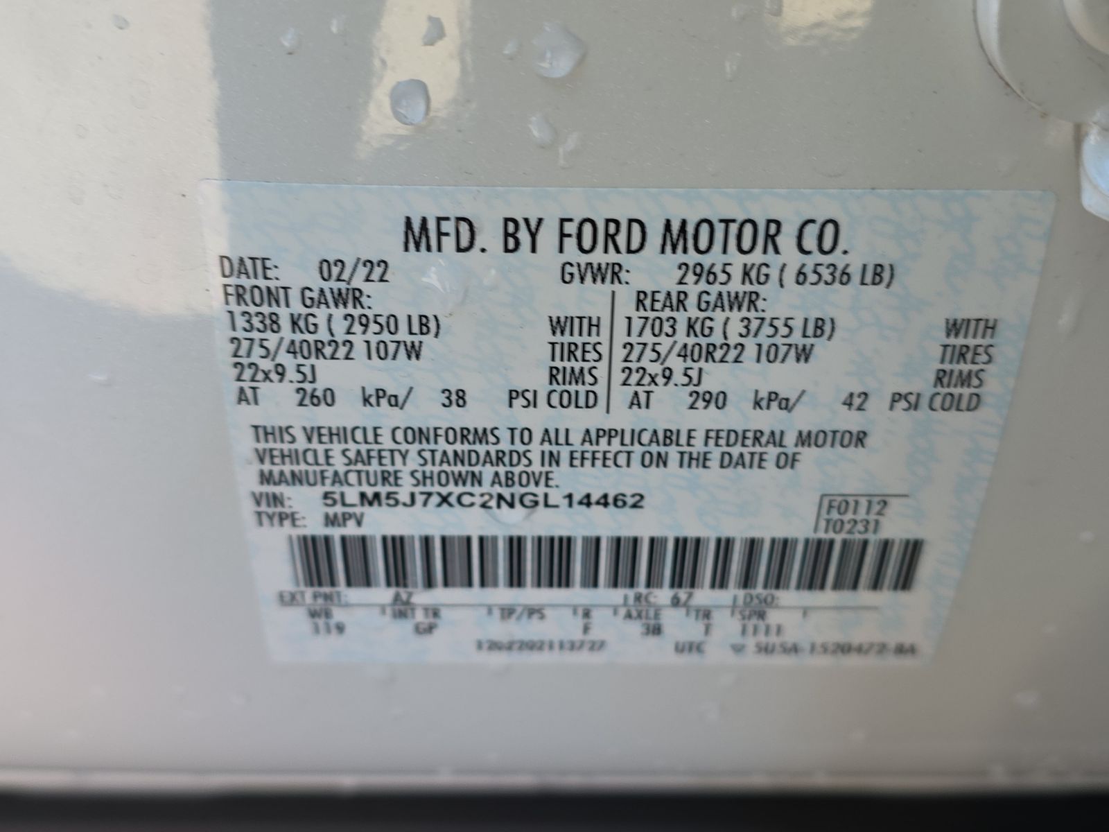 2022 Lincoln Aviator Reserve AWD