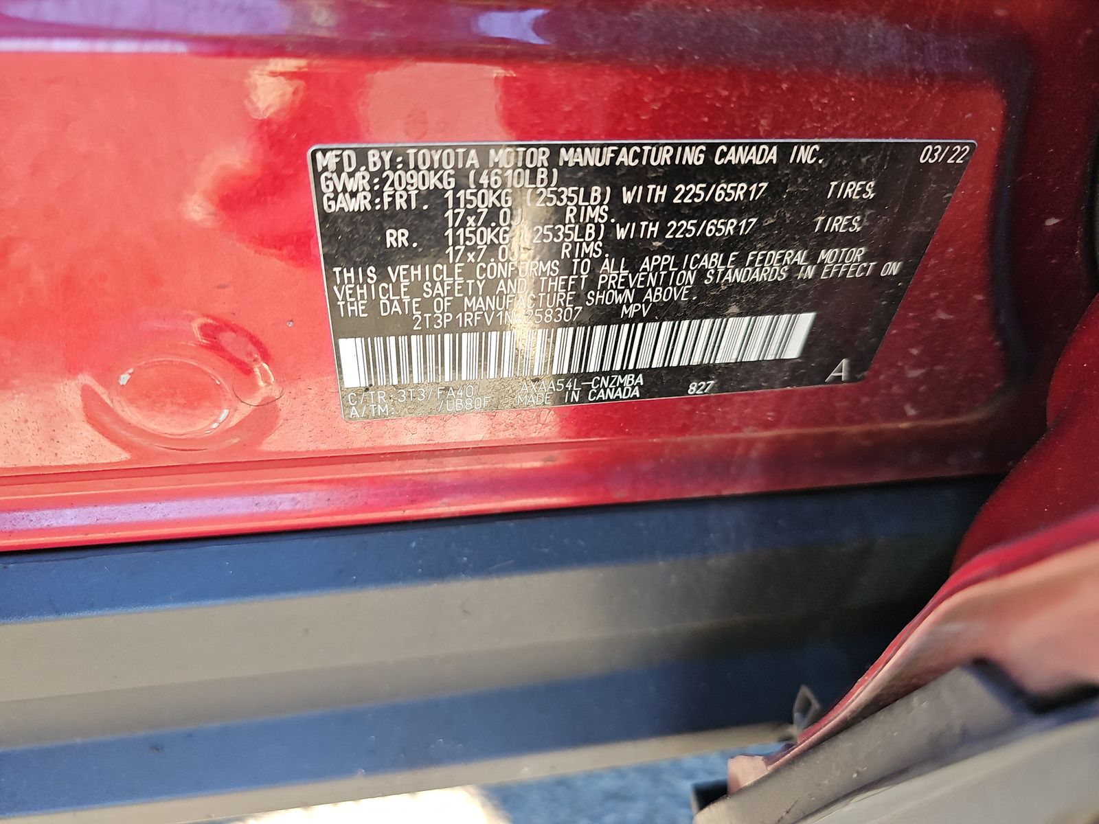 2022 Toyota RAV4 XLE AWD