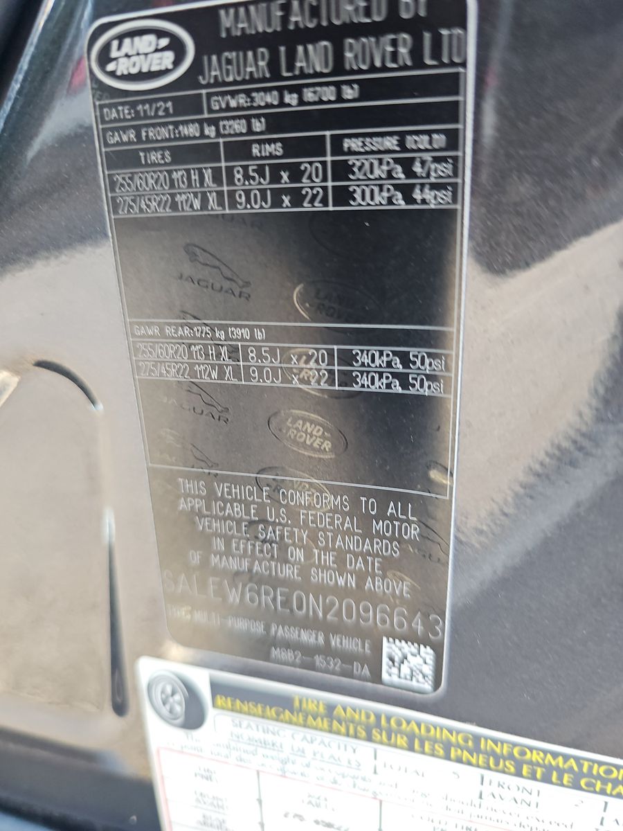 2022 Land Rover Defender 90 V8 AWD