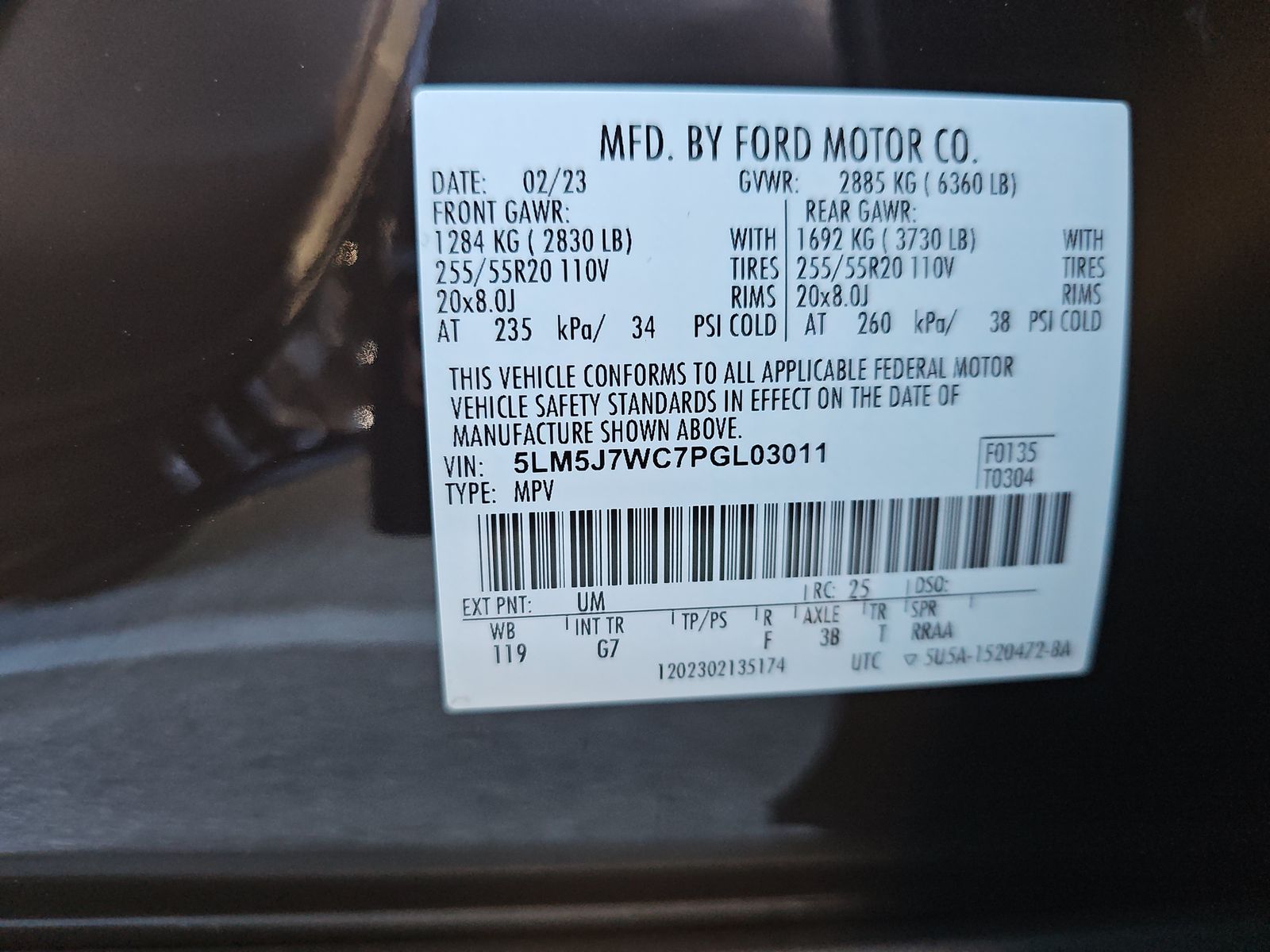 2023 Lincoln Aviator Reserve RWD