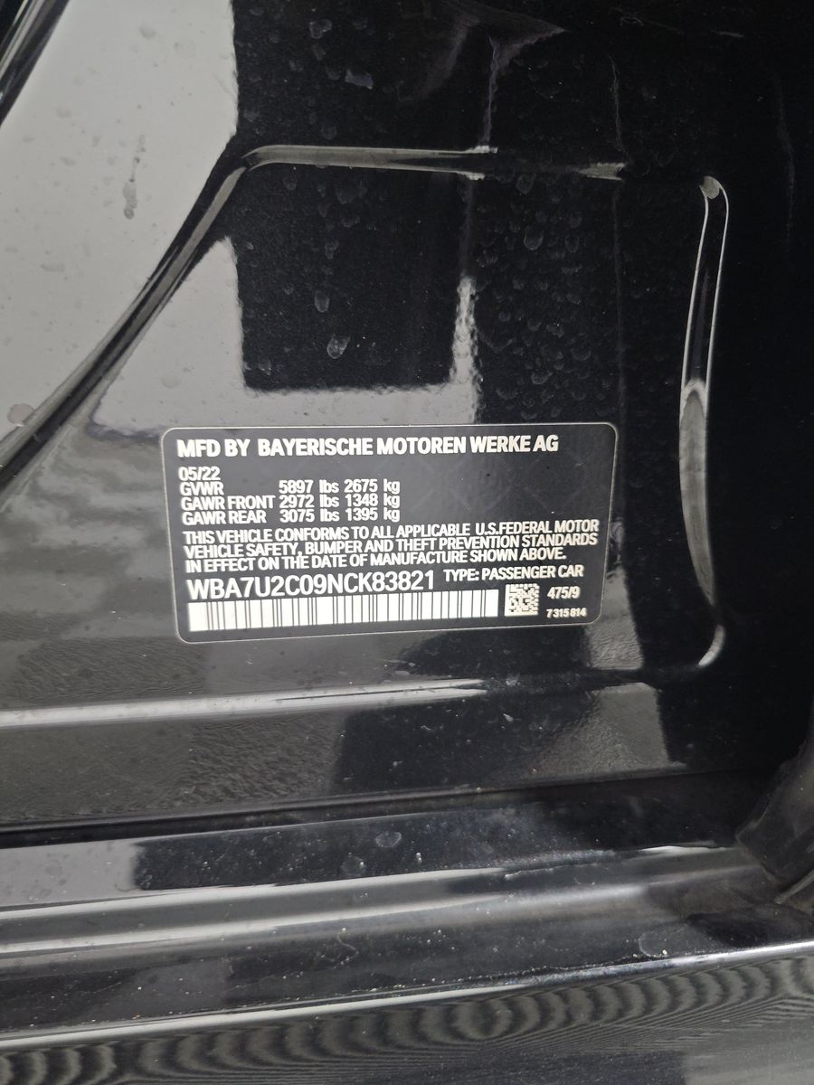 2022 BMW 7 Series 750i xDrive AWD