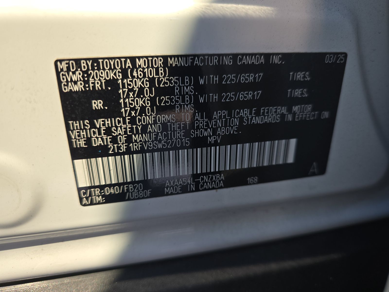 2025 Toyota RAV4 LE AWD