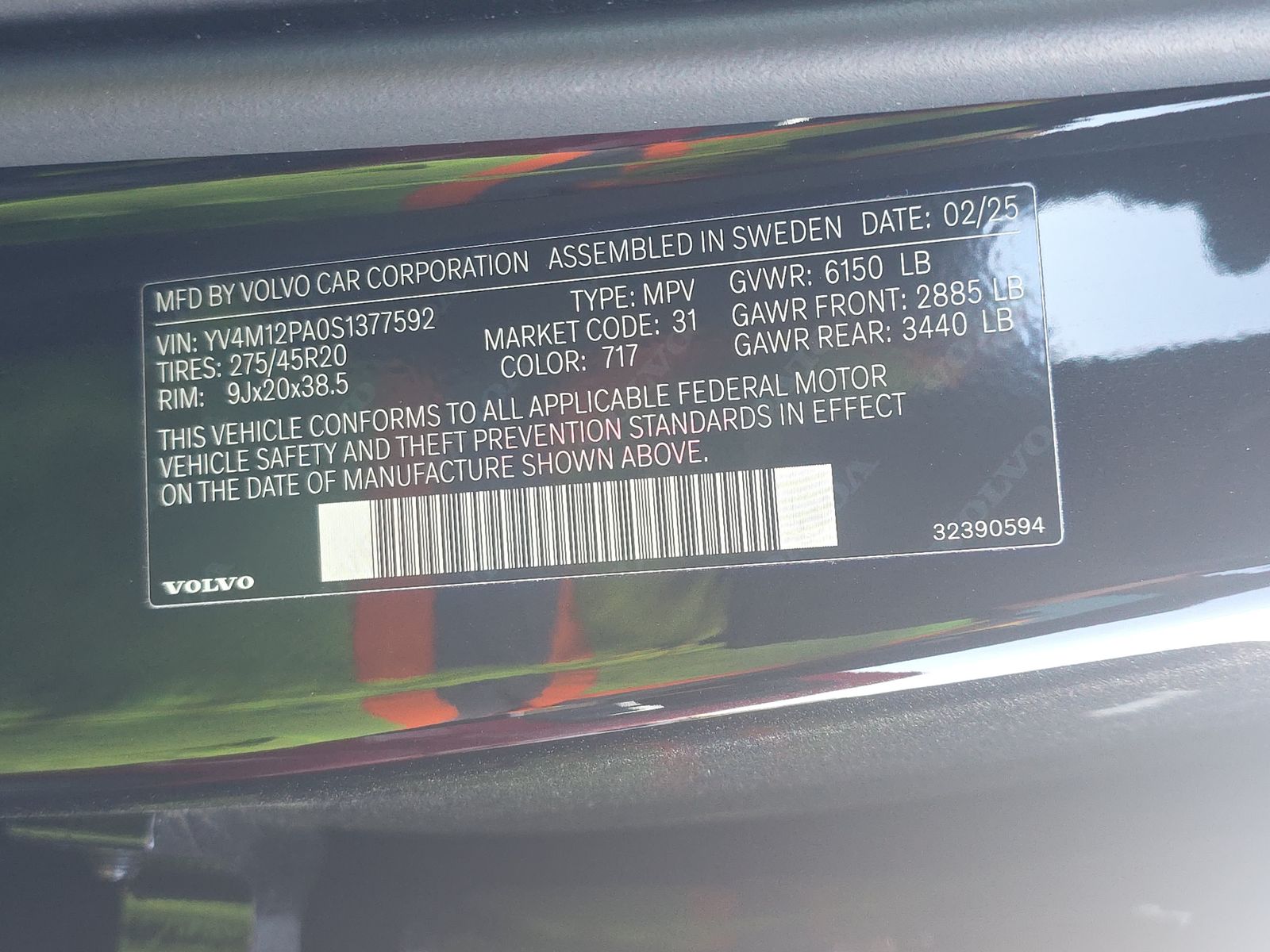 2025 Volvo XC90 B5 Core AWD