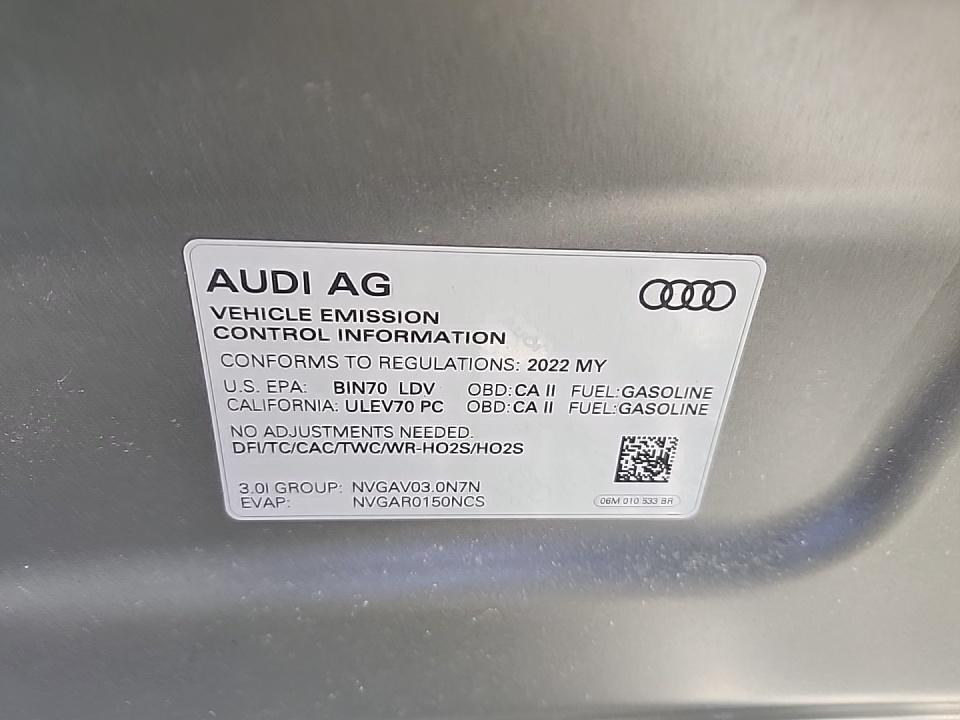 2022 Audi A6 Premium Plus AWD