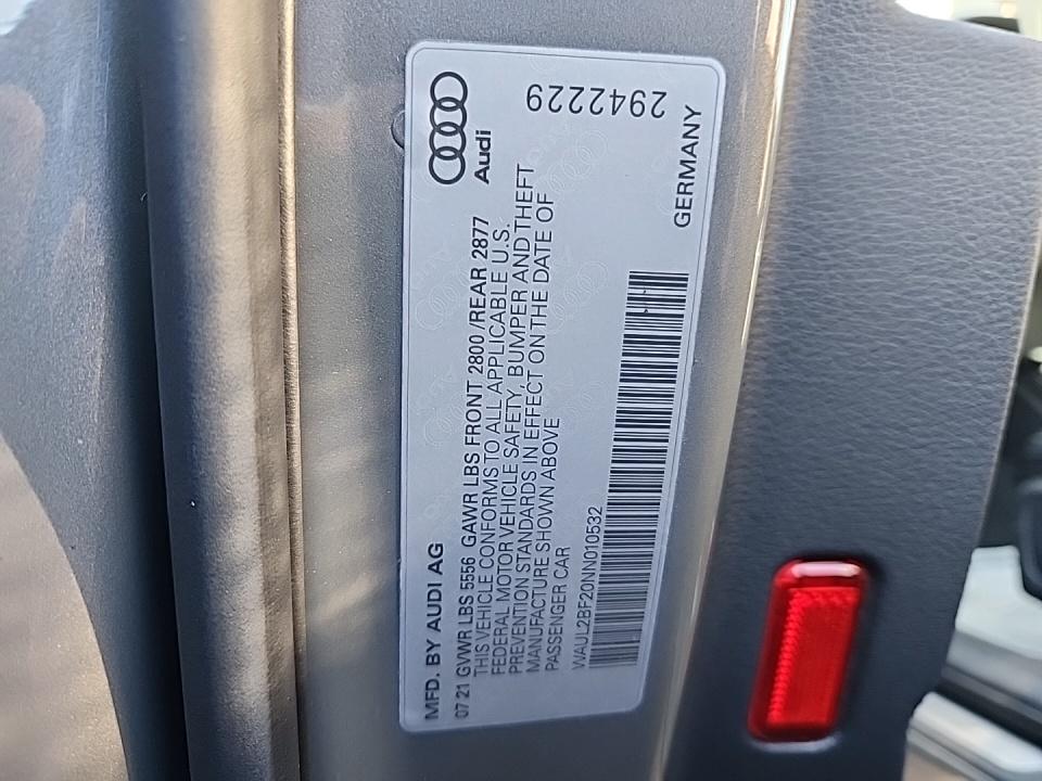 2022 Audi A6 Premium Plus AWD