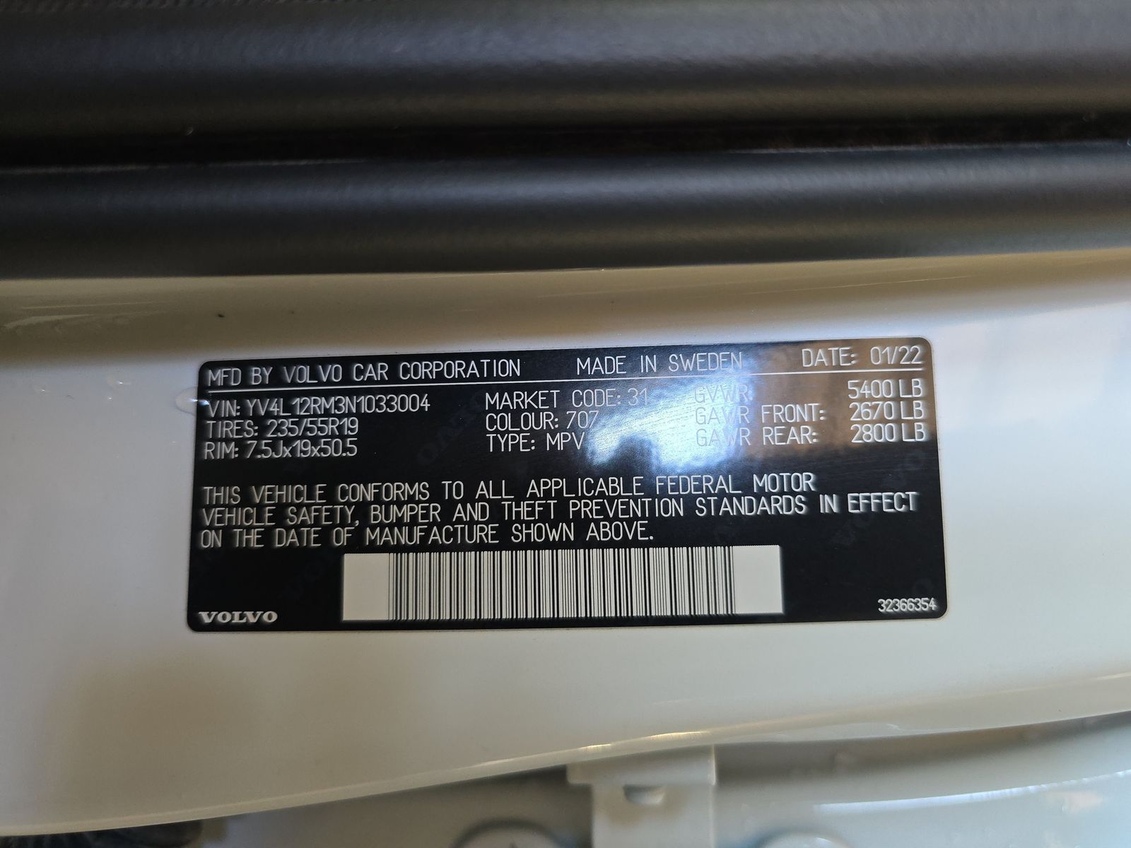 2022 Volvo XC60 B5 R-Design AWD