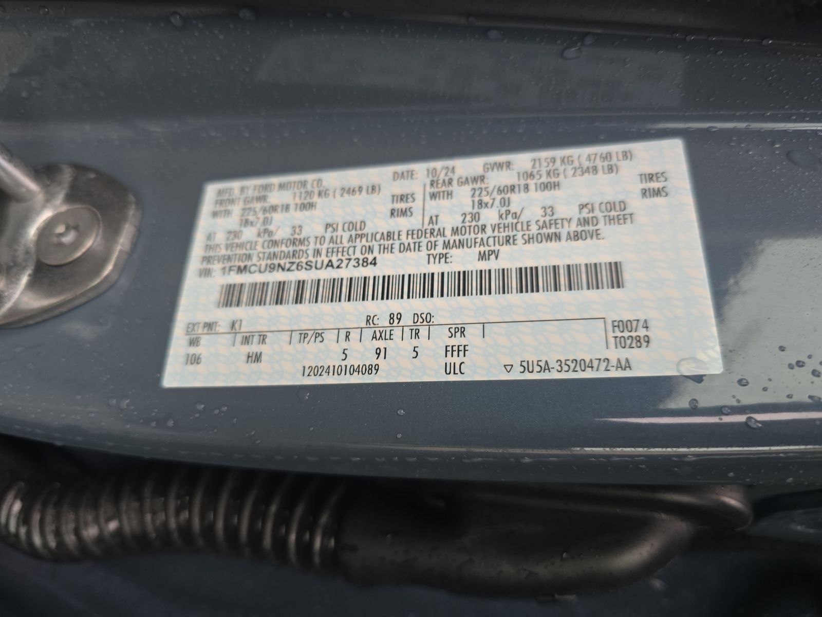 2025 Ford Escape Hybrid ST-Line Elite AWD