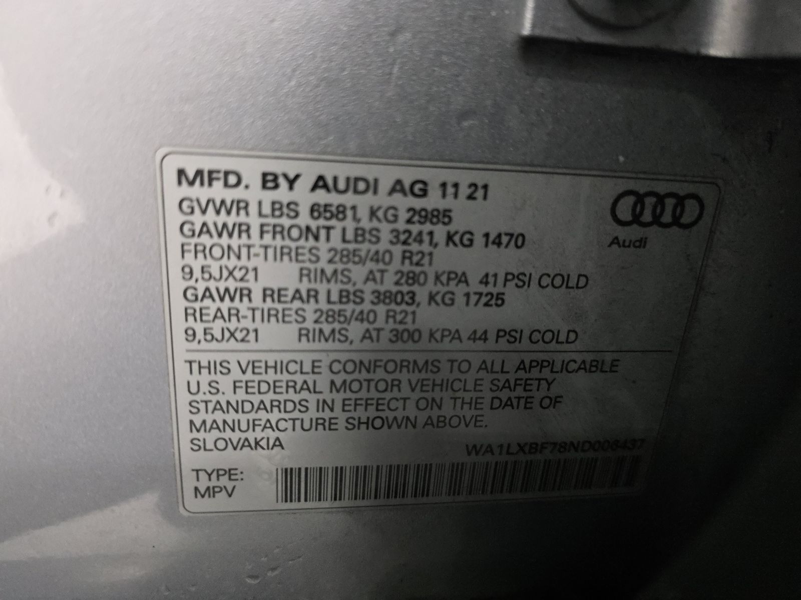 2022 Audi Q7 Premium Plus AWD