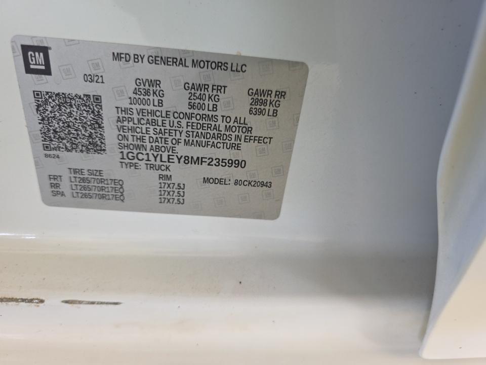 2021 Chevrolet Silverado 2500HD Work Truck AWD