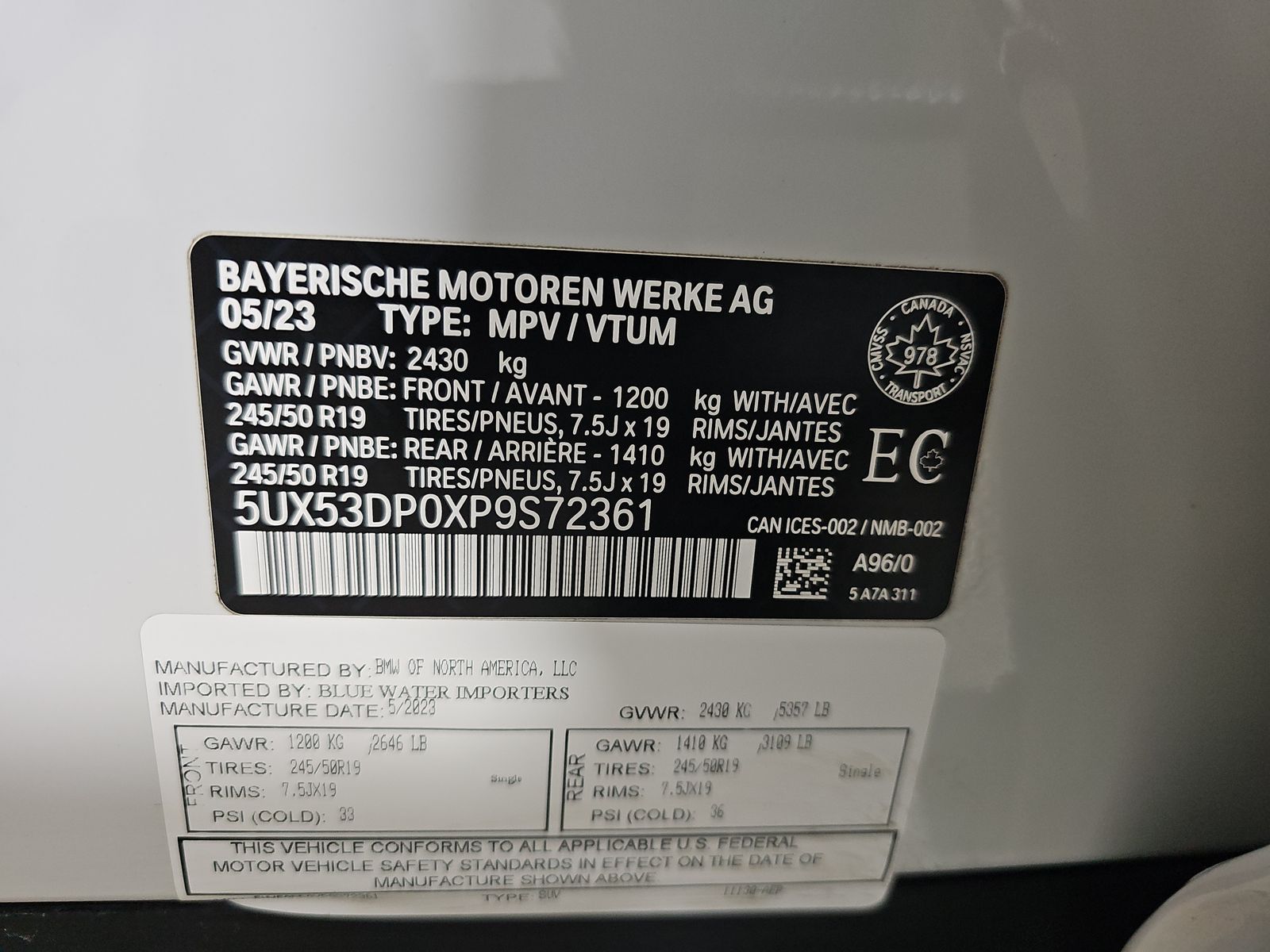 2023 BMW X3 xDrive30i AWD