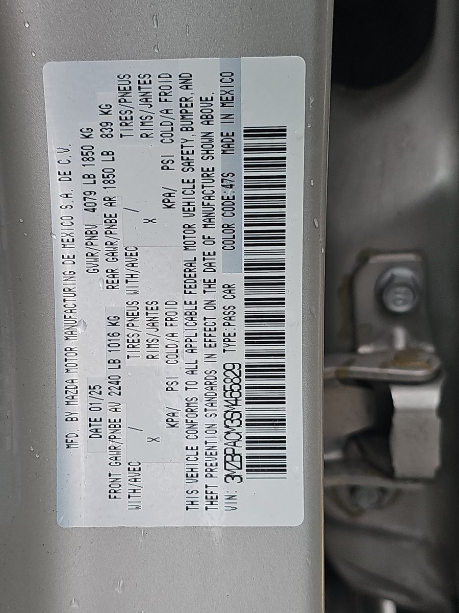 2025 MAZDA MAZDA3 2.5 S FWD