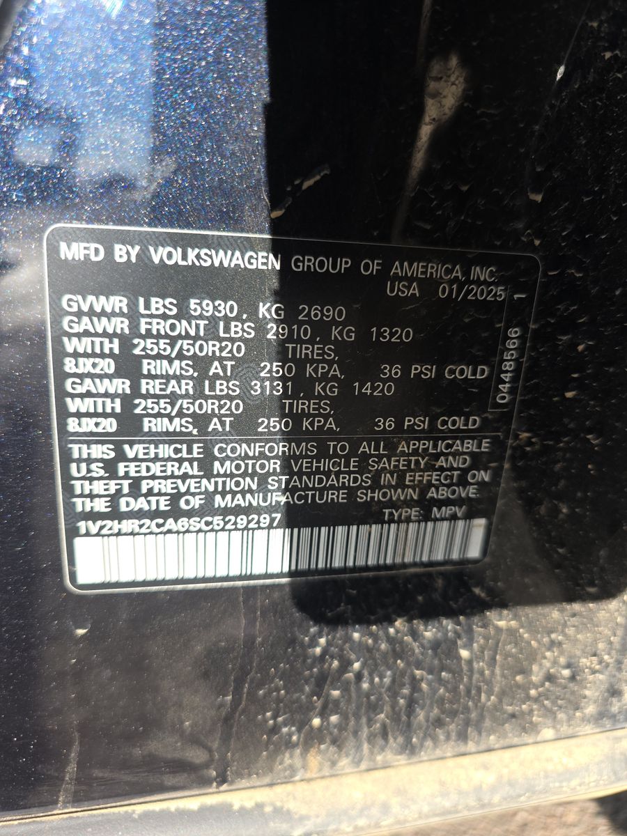 2025 Volkswagen Atlas 2.0T SE AWD