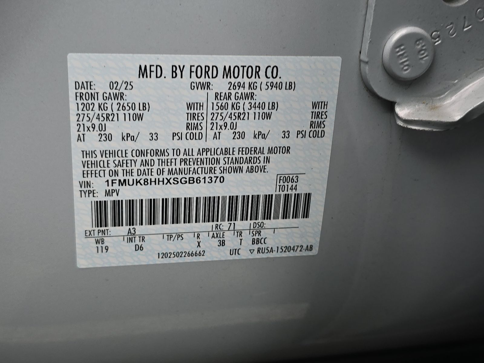 2025 Ford Explorer Platinum AWD