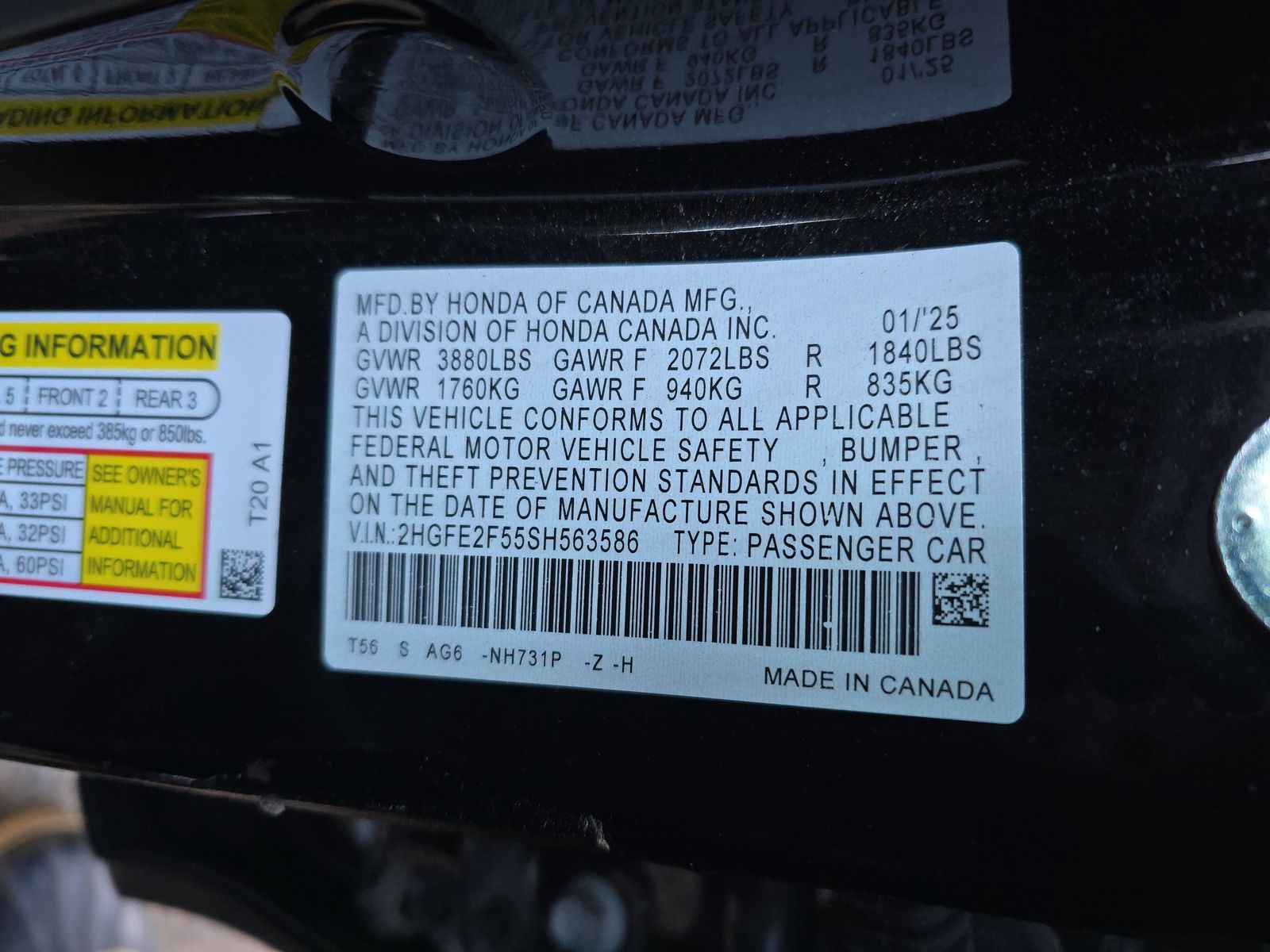 2025 Honda Civic Sport FWD