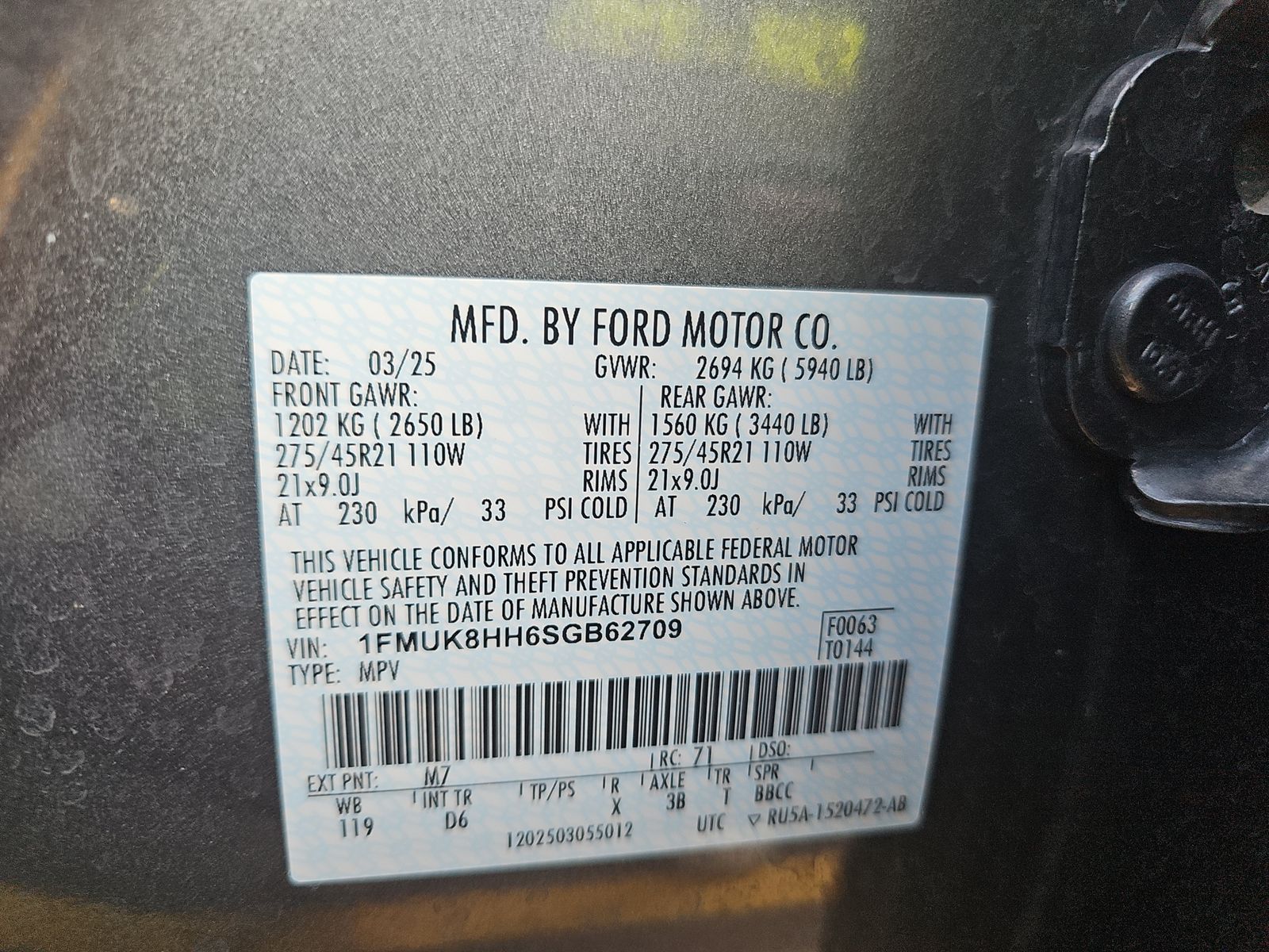 2025 Ford Explorer Platinum AWD