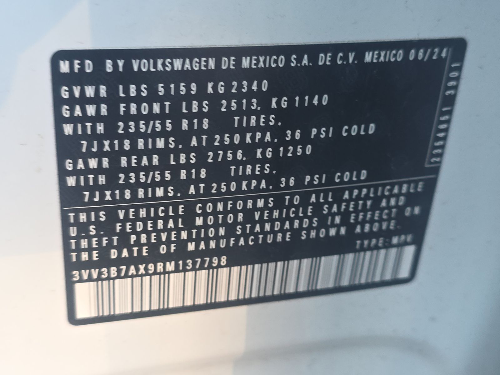 2024 Volkswagen Tiguan 2.0T SE FWD