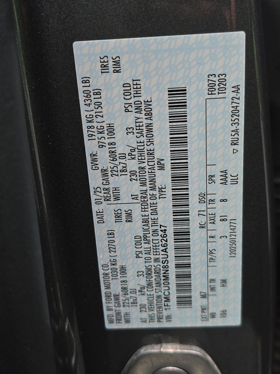 2025 Ford Escape ST-Line FWD