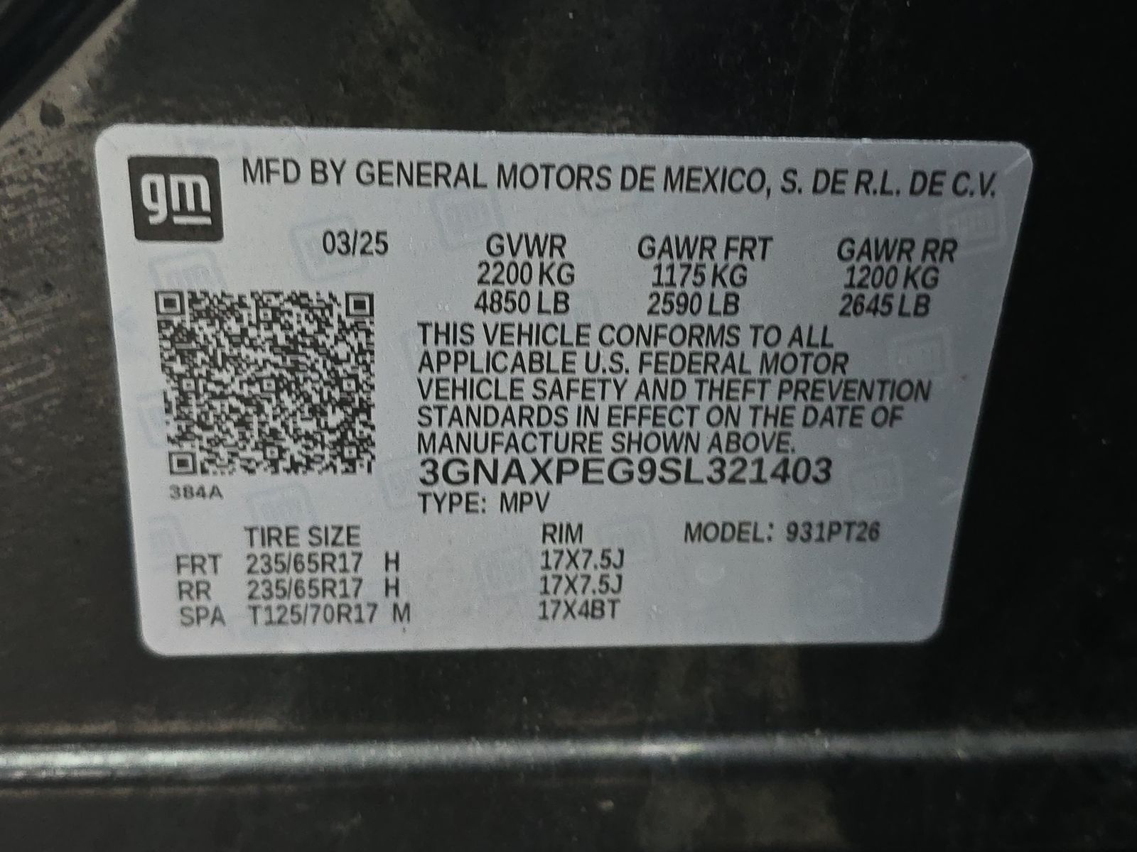 2025 Chevrolet Equinox LT AWD