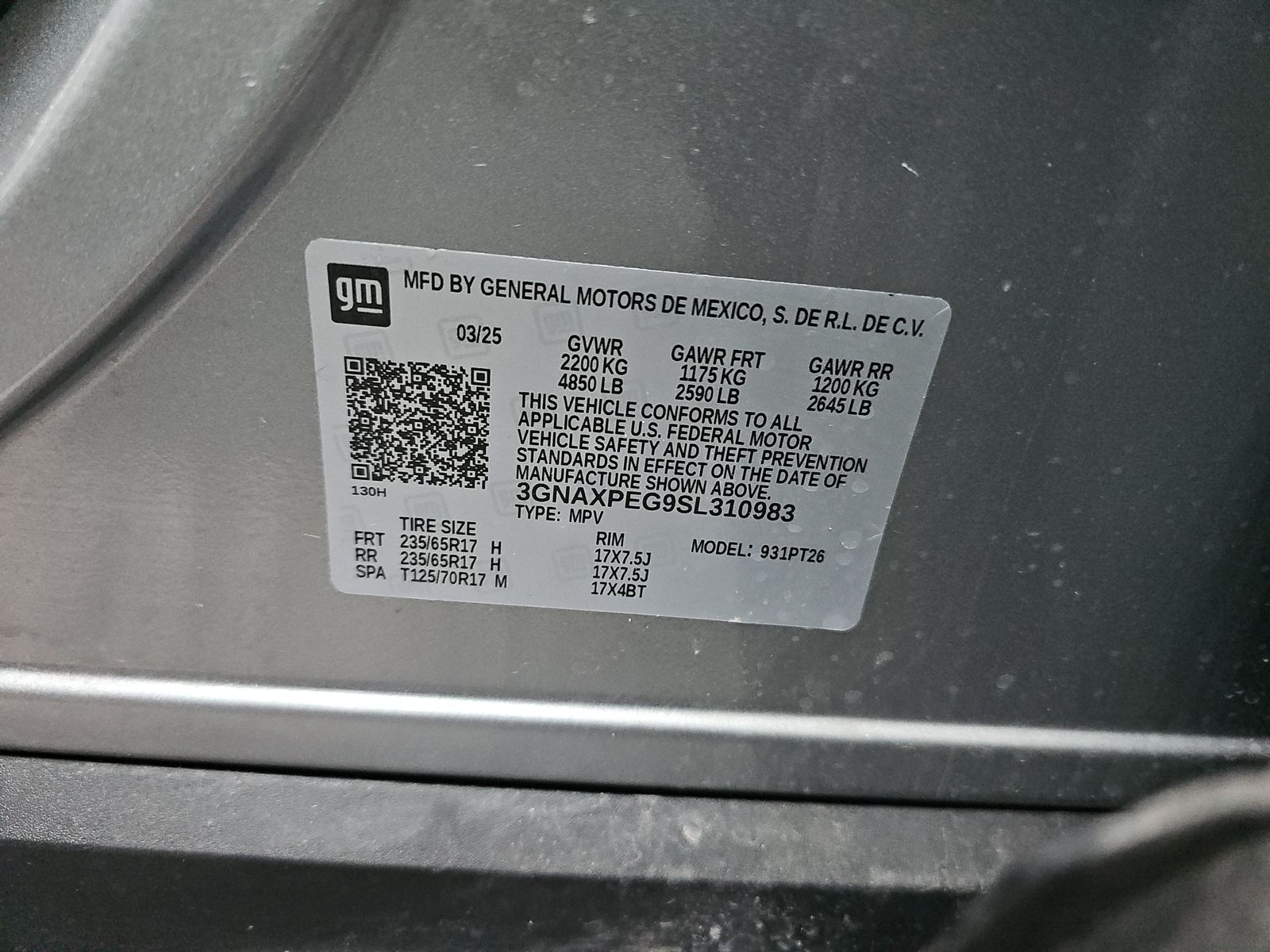 2025 Chevrolet Equinox LT AWD