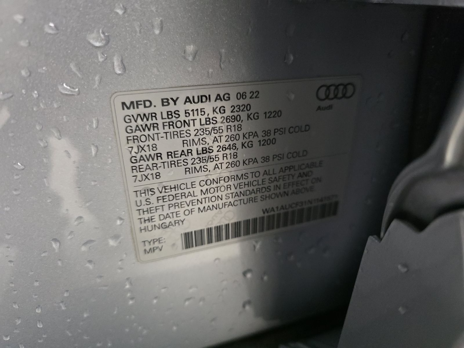 2022 Audi Q3 2.0T Premium AWD