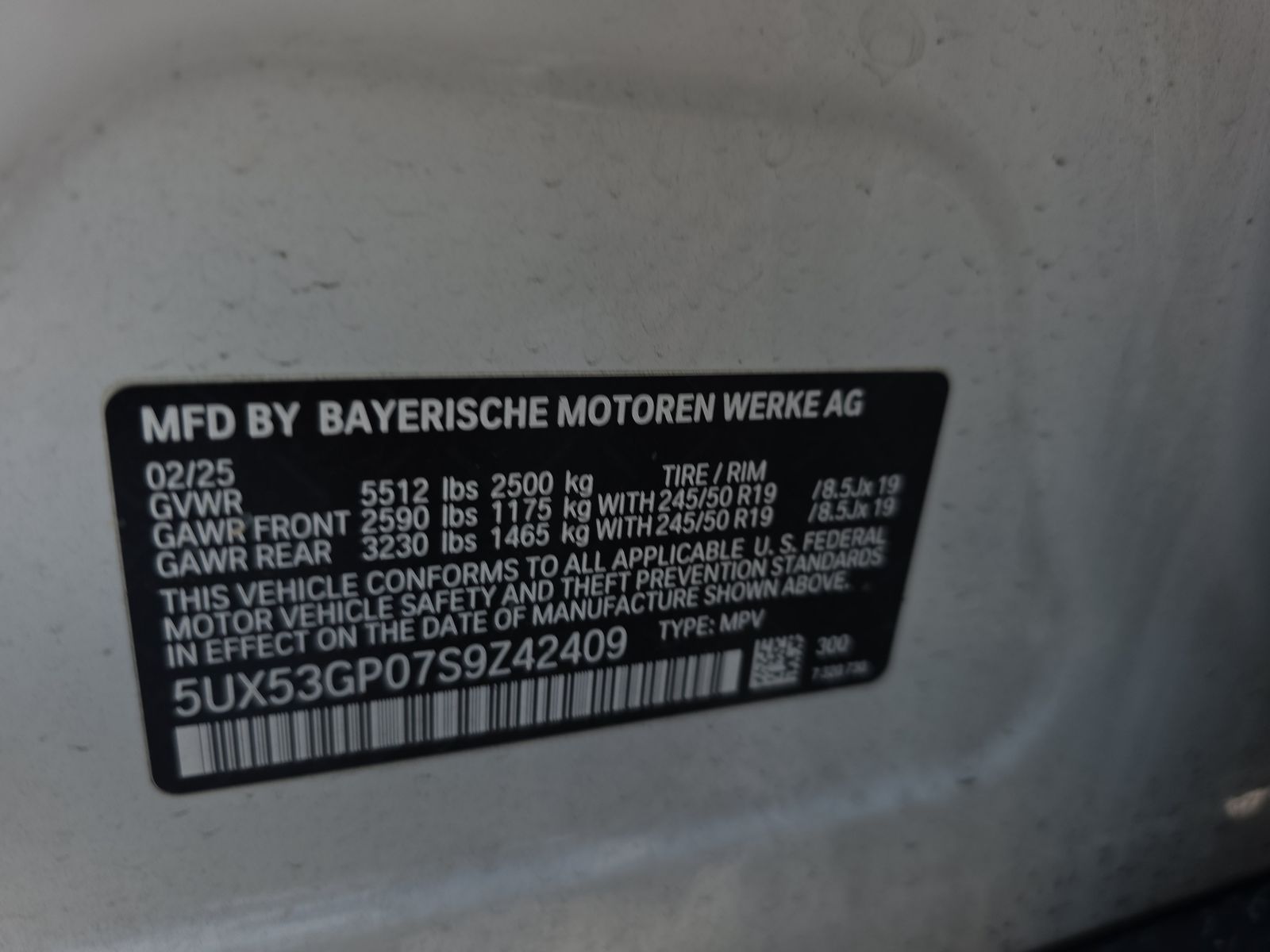 2025 BMW X3 xDrive30i AWD