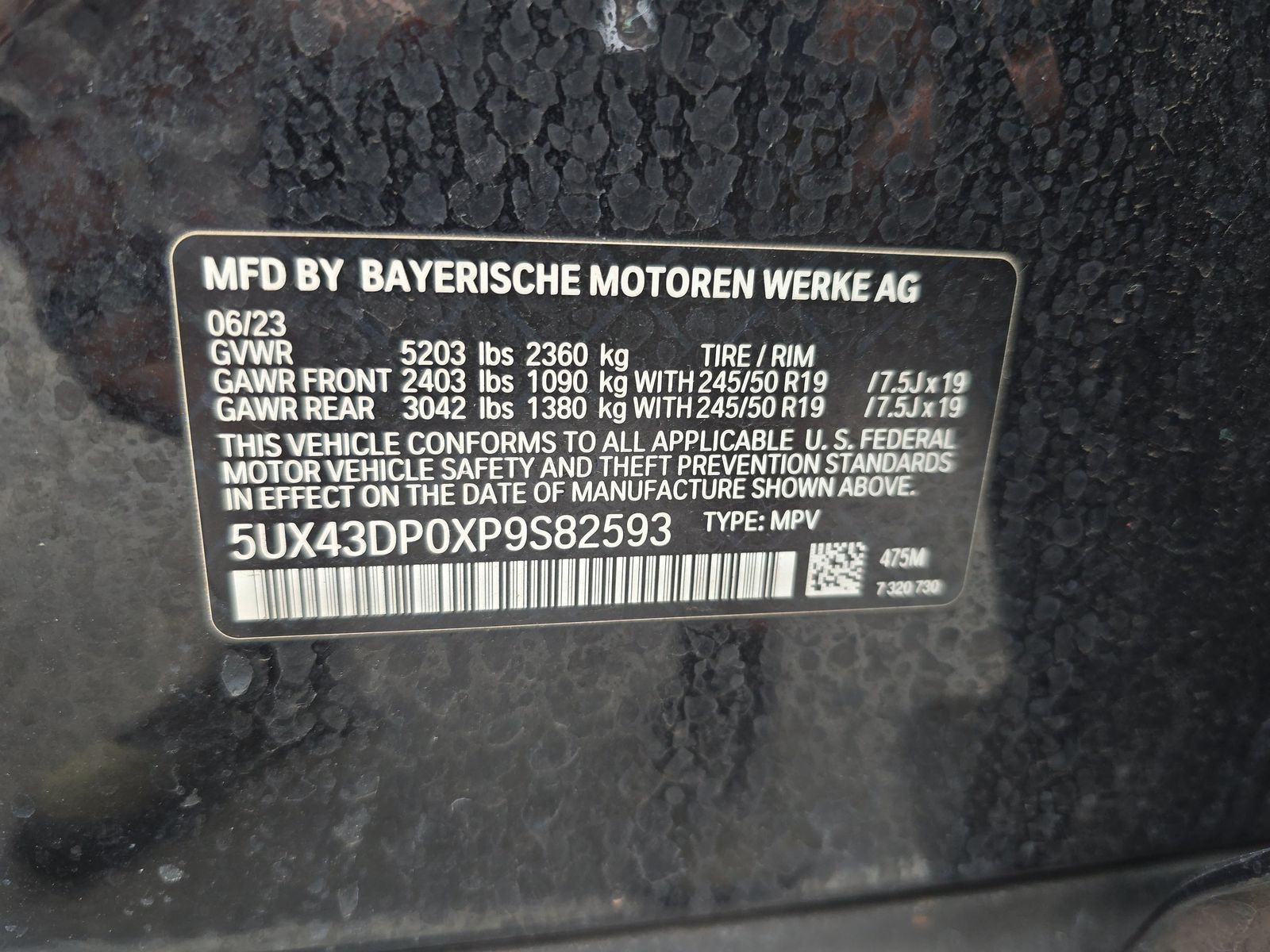 2023 BMW X3 sDrive30i RWD