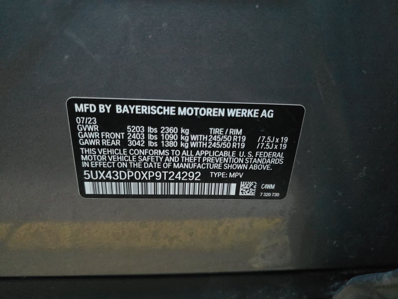 2023 BMW X3 sDrive30i RWD