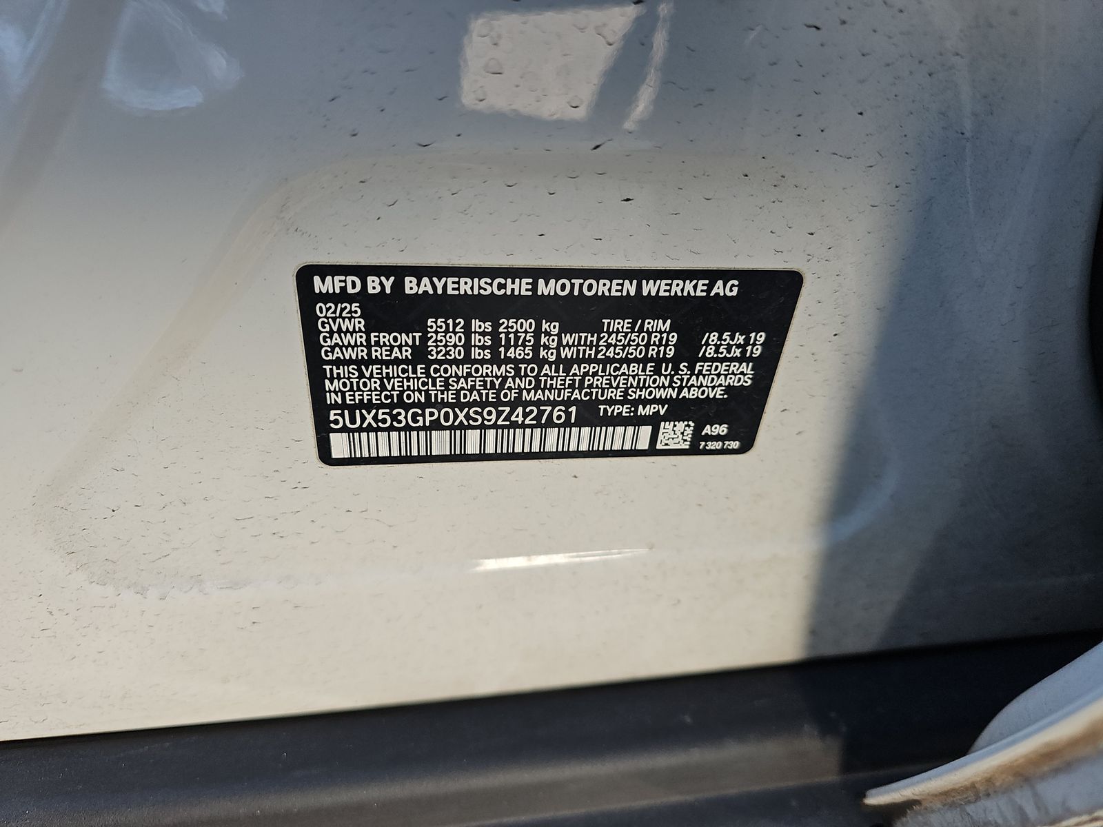 2025 BMW X3 xDrive30i AWD