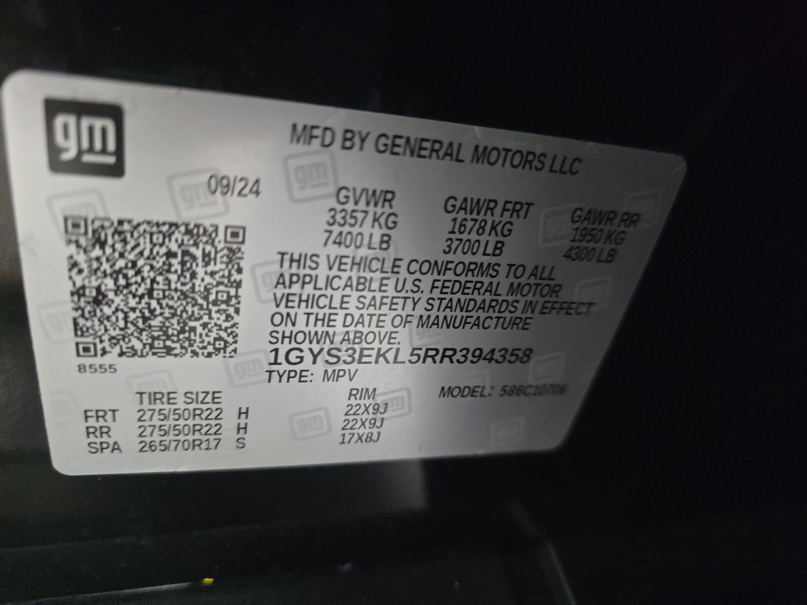 2024 Cadillac Escalade Sport RWD