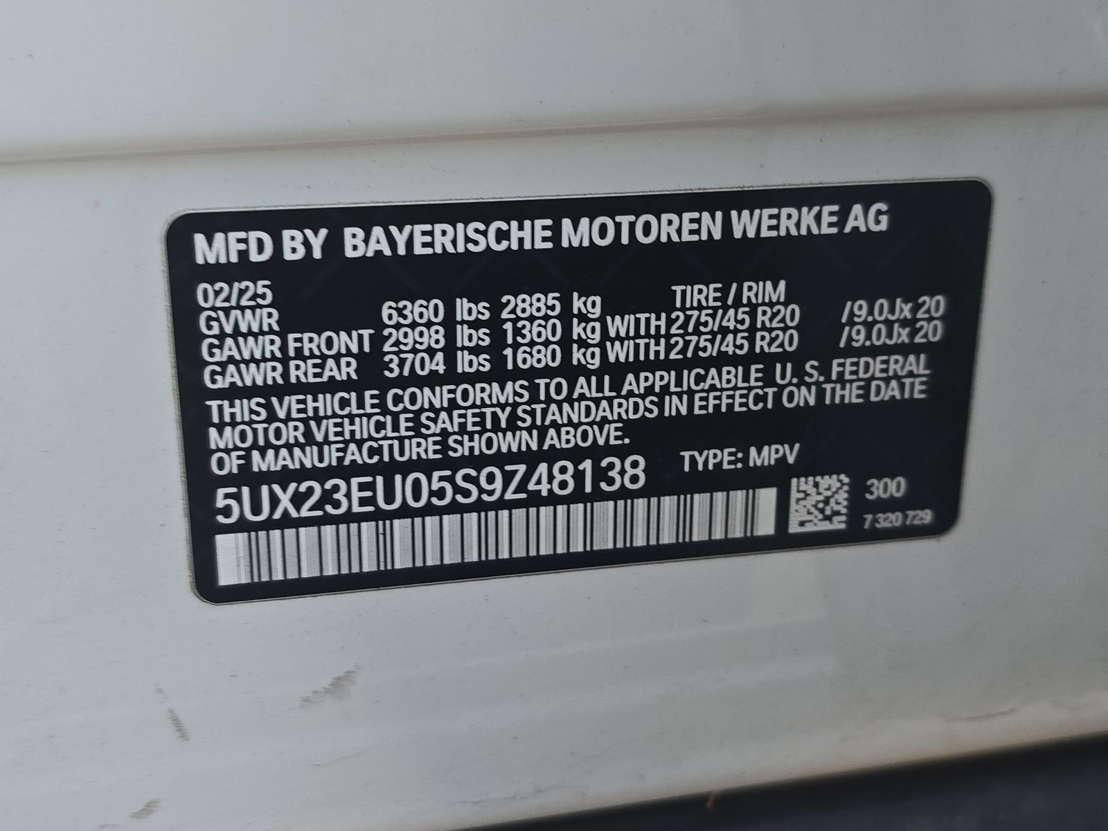 2025 BMW X5 xDrive40i AWD