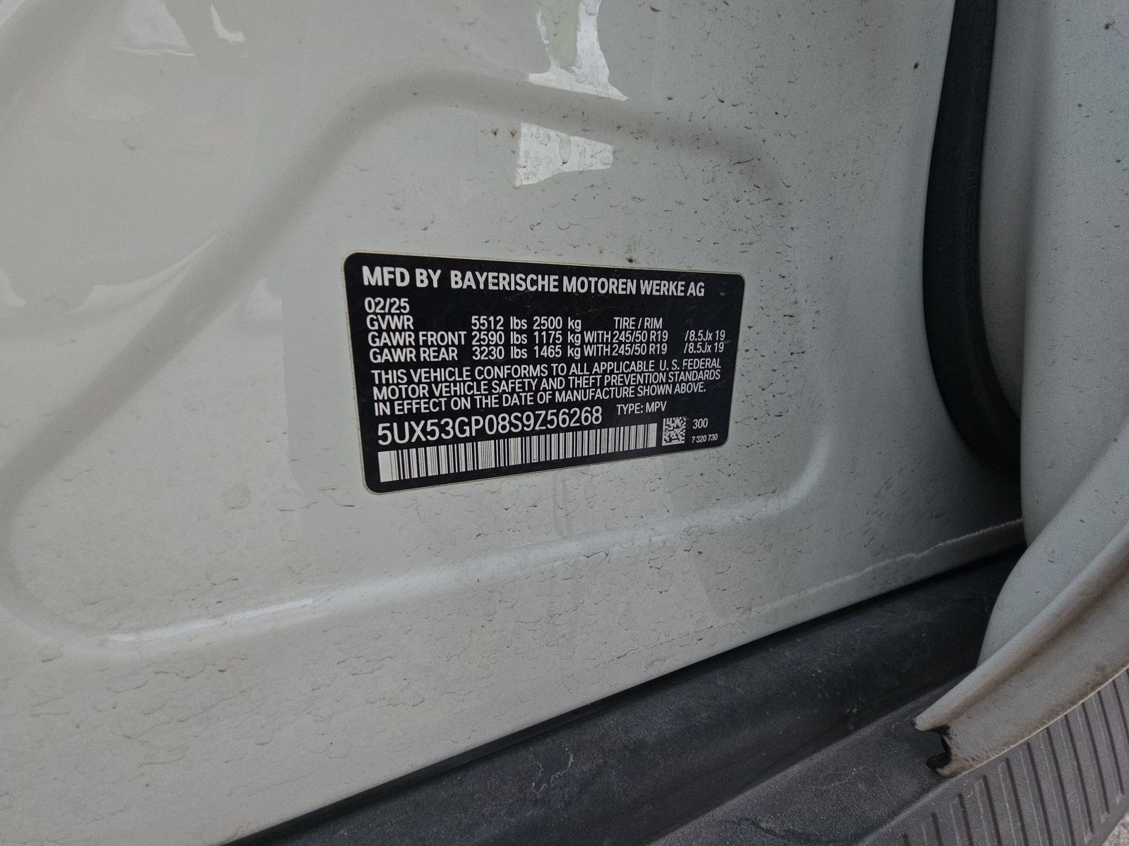 2025 BMW X3 xDrive30i AWD