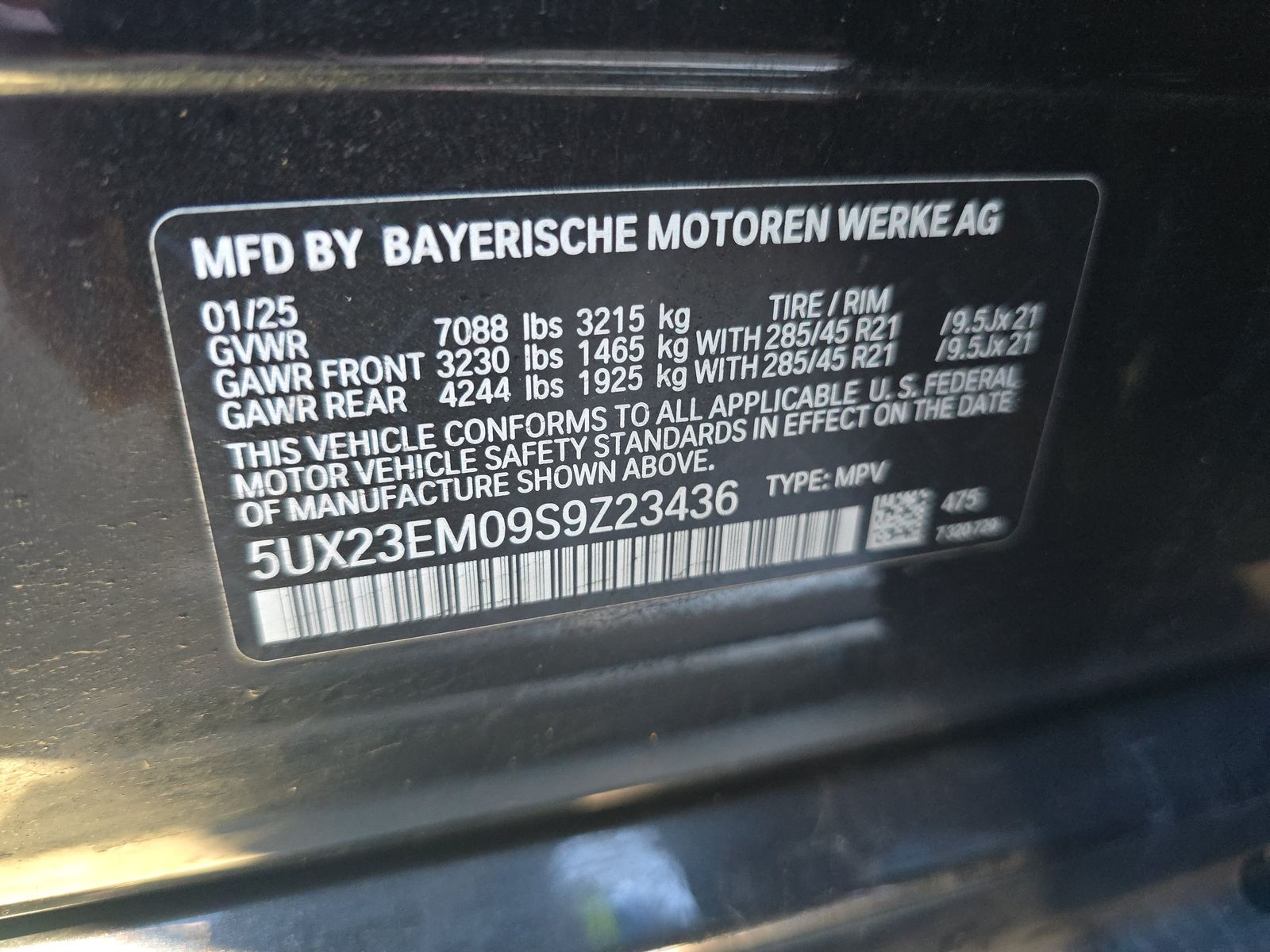 2025 BMW X7 xDrive40i AWD