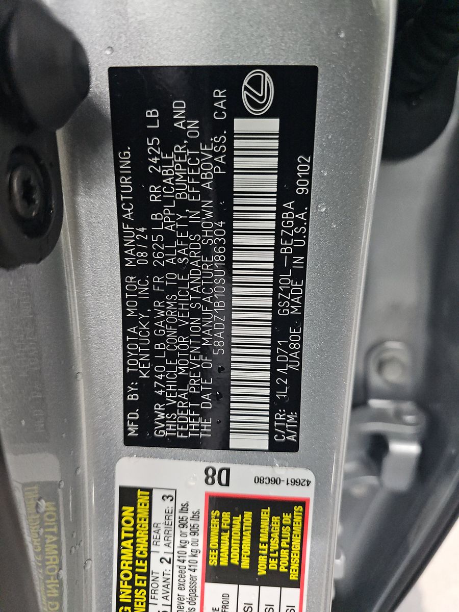 2025 Lexus ES ES 350 FWD