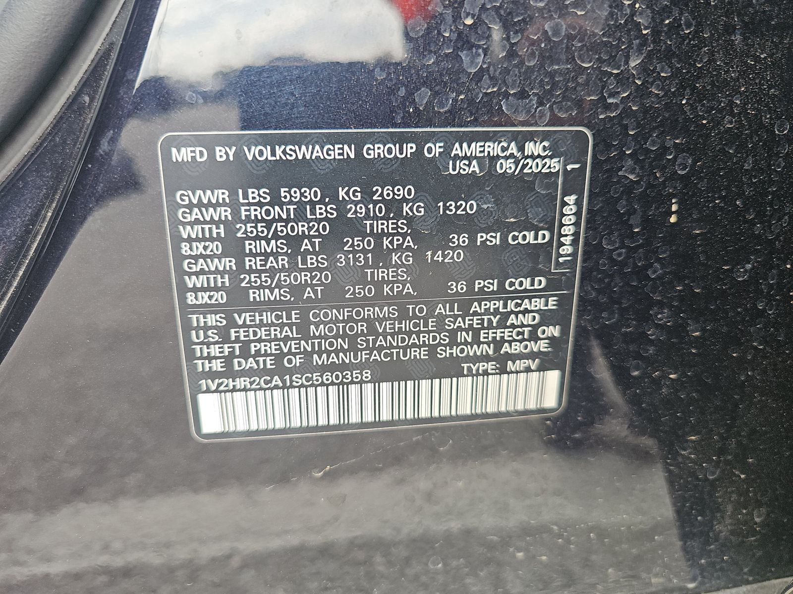 2025 Volkswagen Atlas 2.0T SE AWD