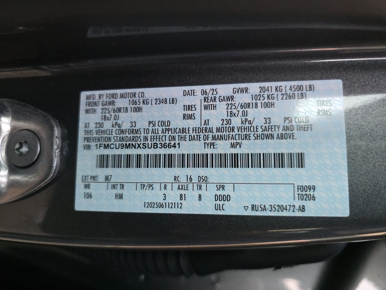 2025 Ford Escape ST-Line AWD