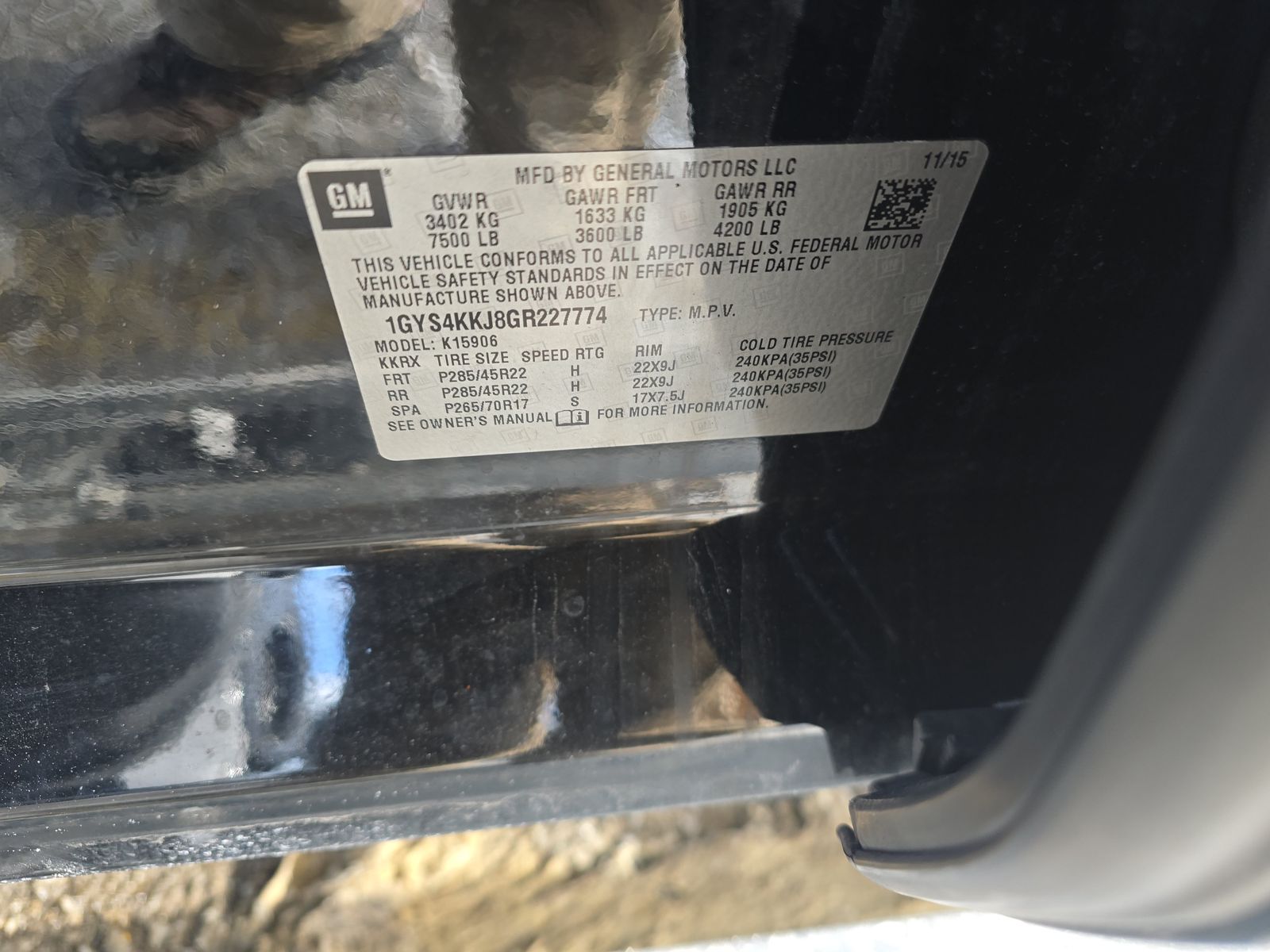 2016 Cadillac Escalade ESV Platinum AWD