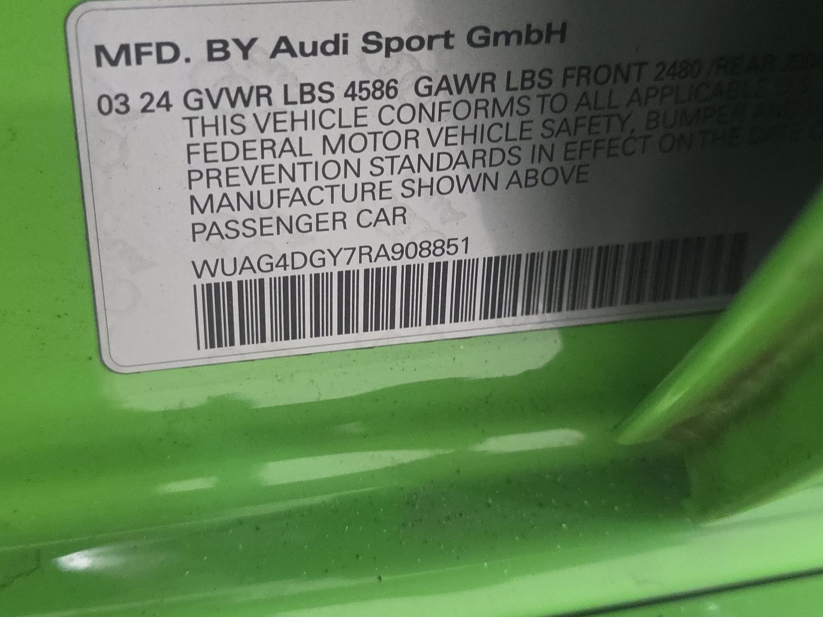 2024 Audi RS 3 Base AWD