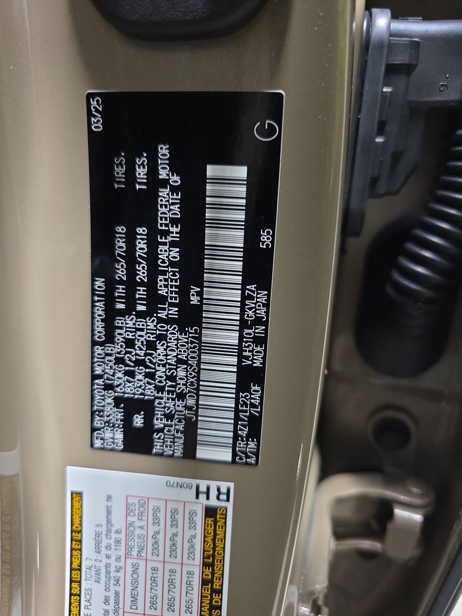 2025 Lexus LX LX 700h Overtrail AWD