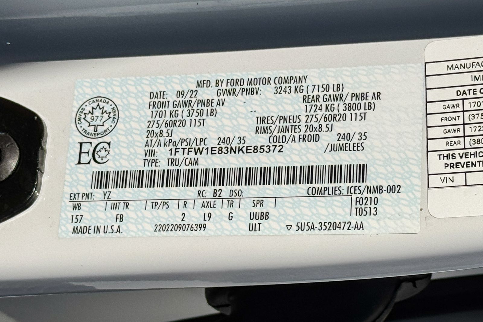 2022 Ford F-150 XLT AWD