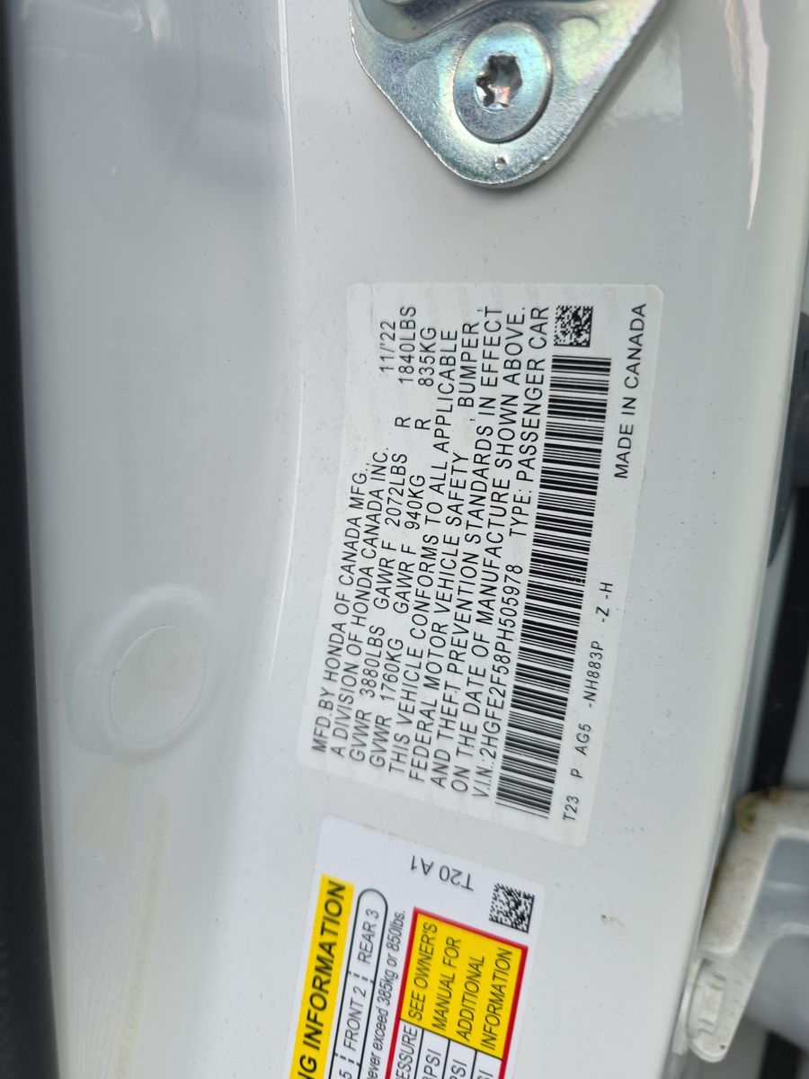 2023 Honda Civic Sport FWD