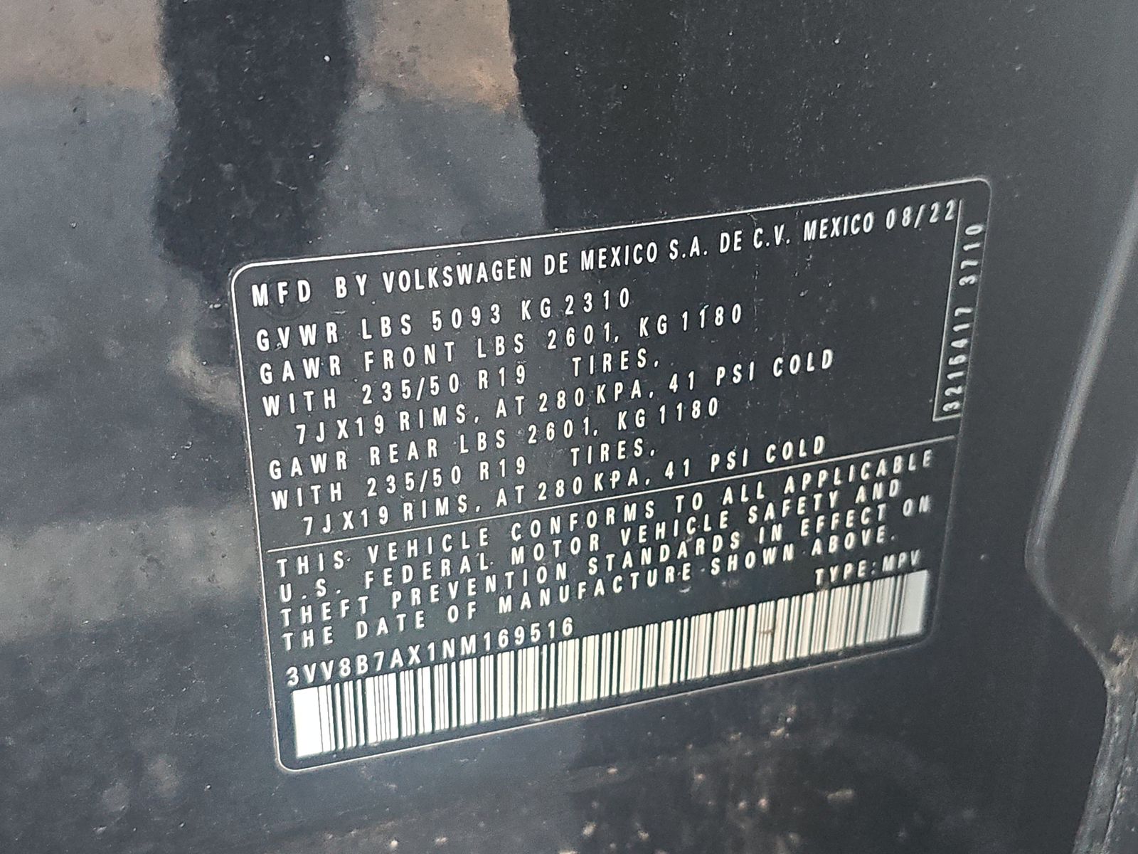 2022 Volkswagen Tiguan 2.0T SE R-Line Black AWD