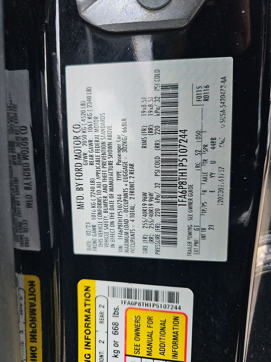 2023 Ford Mustang EcoBoost RWD