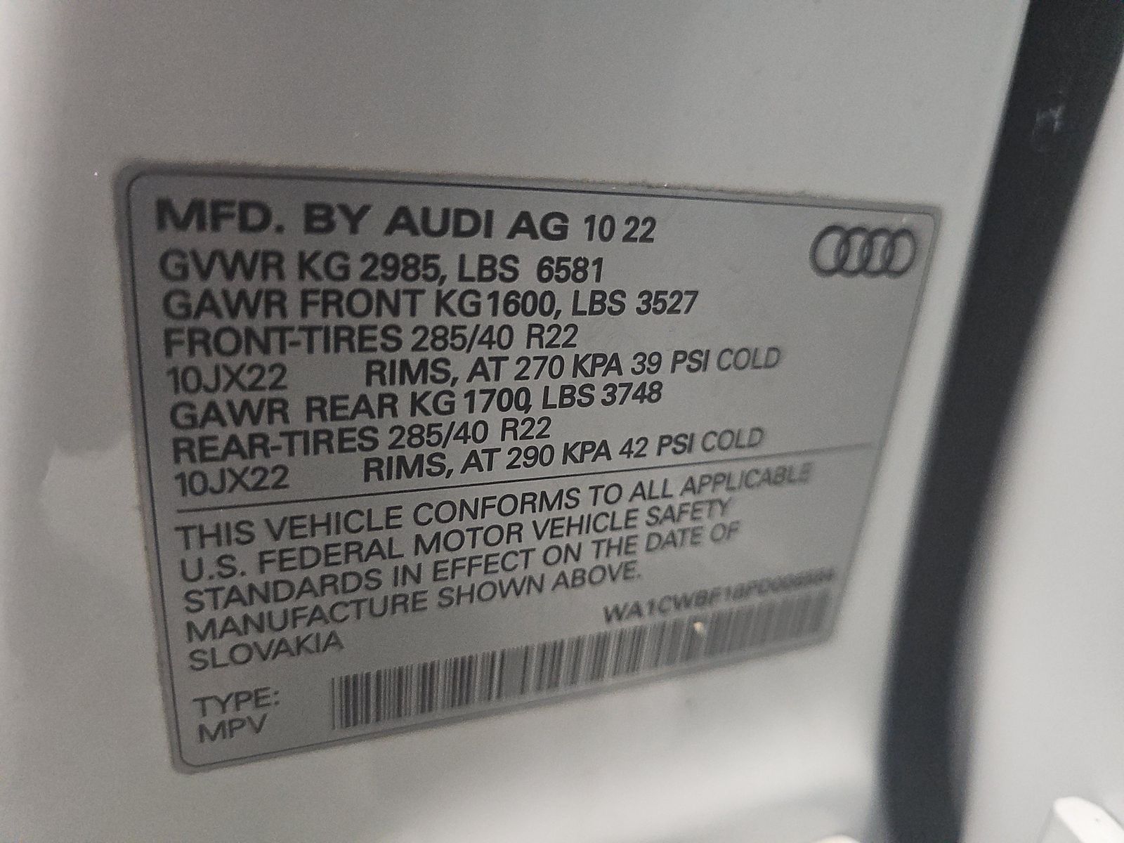 2023 Audi SQ8 Prestige AWD